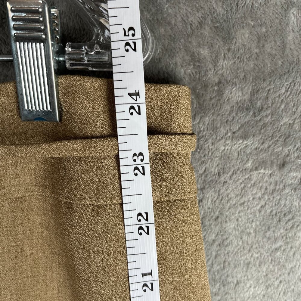 Pierre Cardin Tan Pencil Skirt Women’s 36X Mini Lined Preppy Soft Academia Work - Picture 7 of 11
